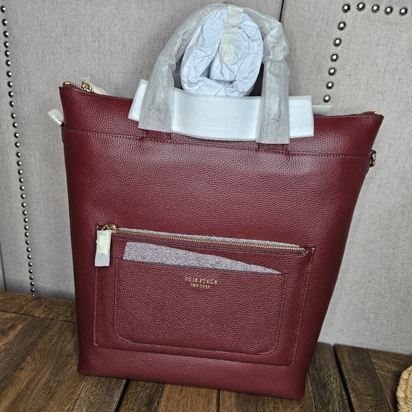 Kate Spade Convertible Walker Backpack Cherry Juice - Picture 4 of 16